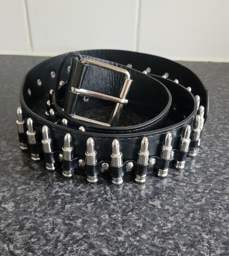 Cintura uomo nero - uomo, argento