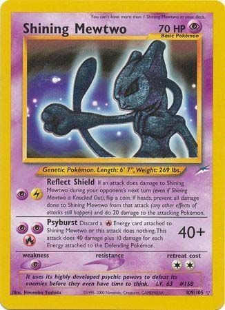 Shining mewtwo neo - mewtwo, (109/105)