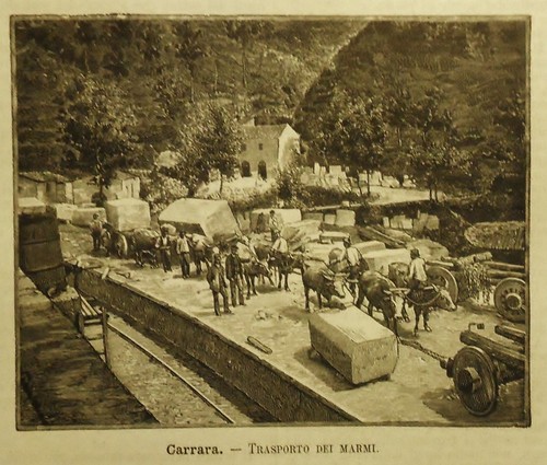 1891 carrara trasporto dei - carrara,trasporto,