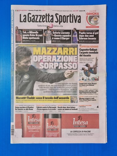 Gazzetta dello sport luglio - gazzetta, 21