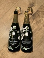 CHAMPAGNE BRUT PERRIER JOUET BELLE EPOQUE 2014 2 Bottiglie Vuote con Tappo