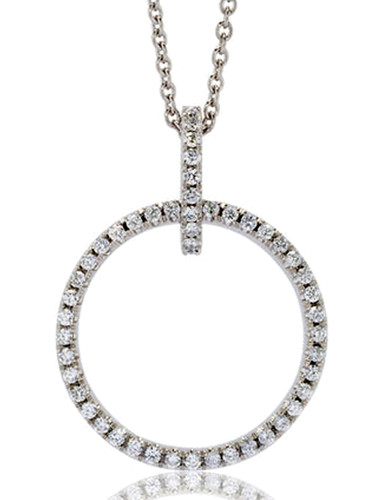 Ciondolo oro bianco 14k - in,