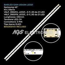 KIT 2 BARRE STRIP 21 LED TV