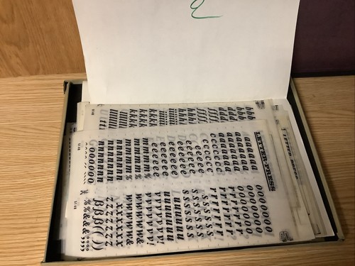 Letraset materiale grafico - materiale,