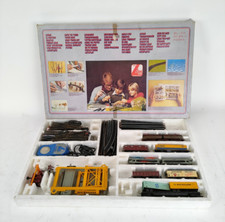 Scatola set trenino elettrico LIMA locomotiva vagoni accessori vintage '80-XXX