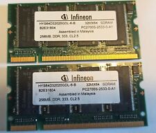 RAM INFINEON  2 x 256MB - DDR 333 CL2.5 PC2700S-2533-0-A1 