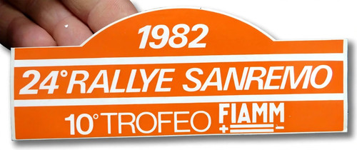 Adesivo vintage rallye - 24°,