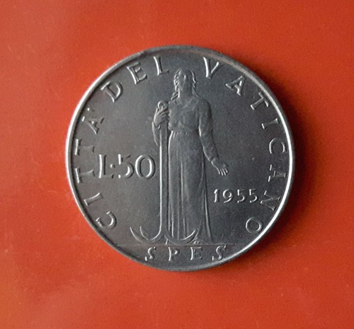 Lire 1955 vaticano - 1955, [b591]