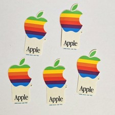 Lotto 5 Adesivi Apple Vintage