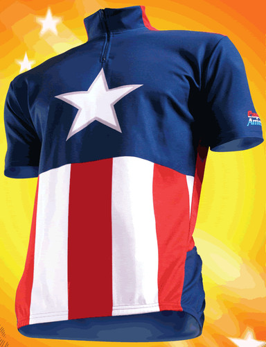 Captain america bike shirt - captain,