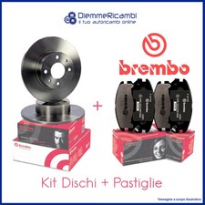 KIT DISCHI + PASTIGLIE BREMBO ANTERIORI PER LANCIA YPSILON 257MM 11-> PIENI