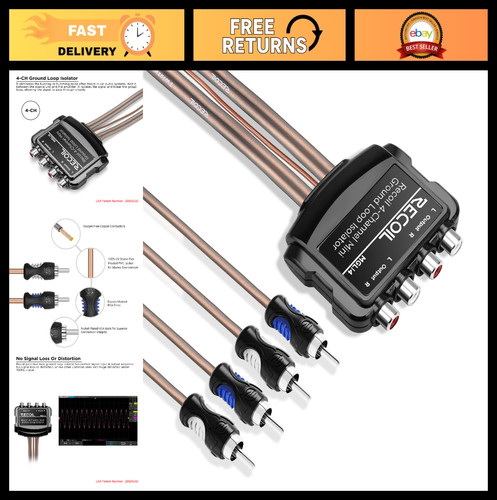Isolatore ground loop stereo - ground,