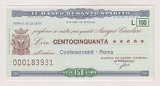 Miniassegni  BANCO SANTO