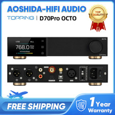 TOPPING D70Pro OCTO HIFI DAC 8x CS43198 DAC Chip Hi-Res decoder audio wireless