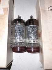 ECC82  MULLARD LOTTO 2 VALVOLE UGUALI, 12AT7, TUBES,  NUOVE, NOS,