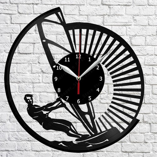 Windsurf vinile disco orologio - windsurf,
