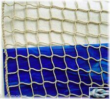 Rete di protezione, rete decorativa, rete di protezione bambini larga 2 METRI, colore canapa 3 mm, incatenata