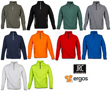 JRC TORINO Felpa in Pile a Mezza Zip Collo Alto Invernale Lavoro Tasche da Uomo