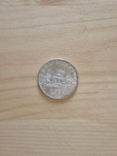 Italia 500 lire caravelle - lire, "caravelle"