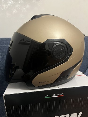 Casco jet doppia - visiera, moto
