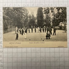 Antica Cartolina Postale Società Bocciofila  Rivoli Torinese Gioco Bocce Torino