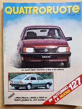 QUATTRORUOTE 1981-R 5 TURBO-BMW 320 LANCIA HPE-MINI METRO-VOLVO 245 FERRARI PAND
