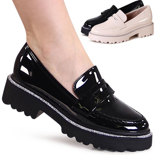 Scarpe donna vernice con - scarpe, in