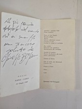 F.C. INTERNAZIONALE MENU NOZZE CON DEDICA DA GIUSEPPE BERGOMI AUTOGRAFATO