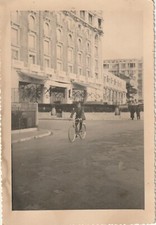 B3 - Foto Photo Fotografia Anni 50 - Militare in bicicletta