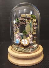  Presepe in campana in vetro KRIPPE,KRIPPEN,CRECHE,BELEN,Napoletano