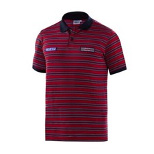 Polo replica rossa striped
