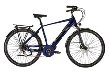 BICICLETTA ALPINA TREKKING ELETTRIC E BIKE ANTHEA UOMO 28" DISCO ANTERIORE BLU