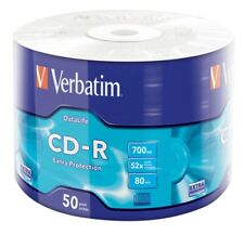 600 Verbatim CD-R Extra Protection 700MB 80 Minuti 52x 43787 X AUDIO DATI VIDEO