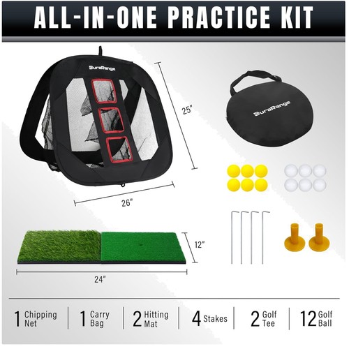 Rete chipping golf con tre - rete,