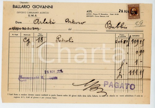 1942 asti deposito carburanti - 1942,