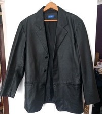  giacca pelle nera vintage