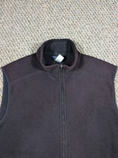 Patagonia Synchilla Gilet Uomo XL Pile Nero Full Zip Vuoto Outdoor Escursionismo