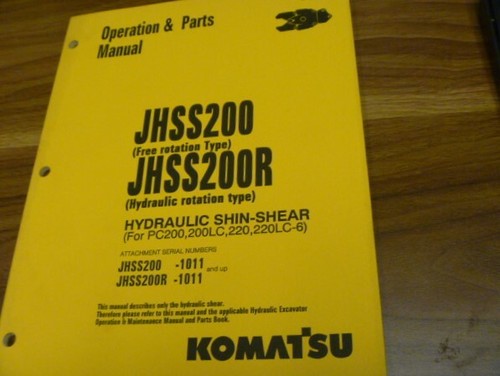 Komatsu jhss200 shin - komatsu,