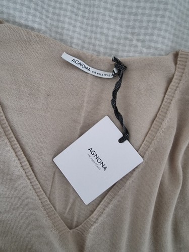 Maglione agnona beige - maglione,