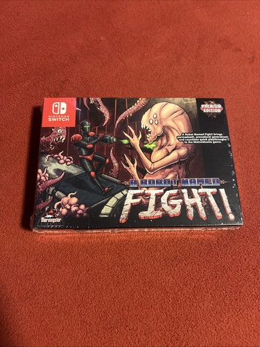Robot named fight - robot, retro