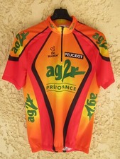 Maillot cycliste AG2R PEUGEOT 2000 vintage maglia De Marchi shirt camiseta L