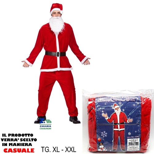 Vestito babbo natale completo - babbo,