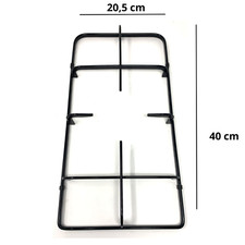 Delonghi griglia cucina smaltata nera  1 fuoco centrale 40 x 20,5 cm