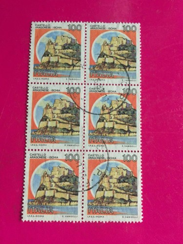 Francobollo 100 lire castello - 100,