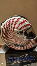 Casco shark rsr2 kinetic bianco rosso nero