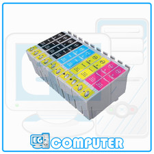 KIT 10 CARTUCCE PER EPSON B40W BX300F BX3450 BX600FW S21 SX110 SX115 SX210 SX215