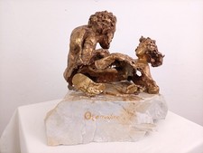 Scultura Bronzo E Marmo