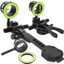 Mirino ad arco composto 2 pin 0,019" fibra micro regolabile tiro con l'arco tiro con l'arco caccia