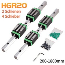 2x guida lineare HGR20 guida scorrevole Rail 200-2000 mm + 4x blocchi scorrevoli HGH20CA CNC
