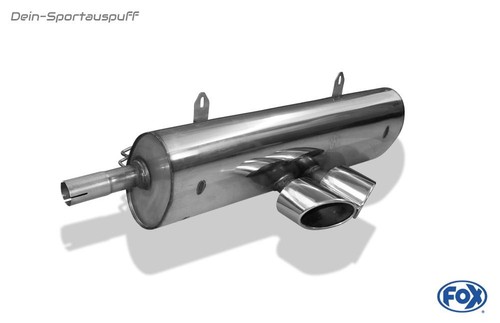 Fox sport exhaust - fox, center